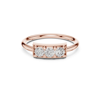 Round Cut Diamond Yellow Gold 14 K Ring For Wommen |pure carat