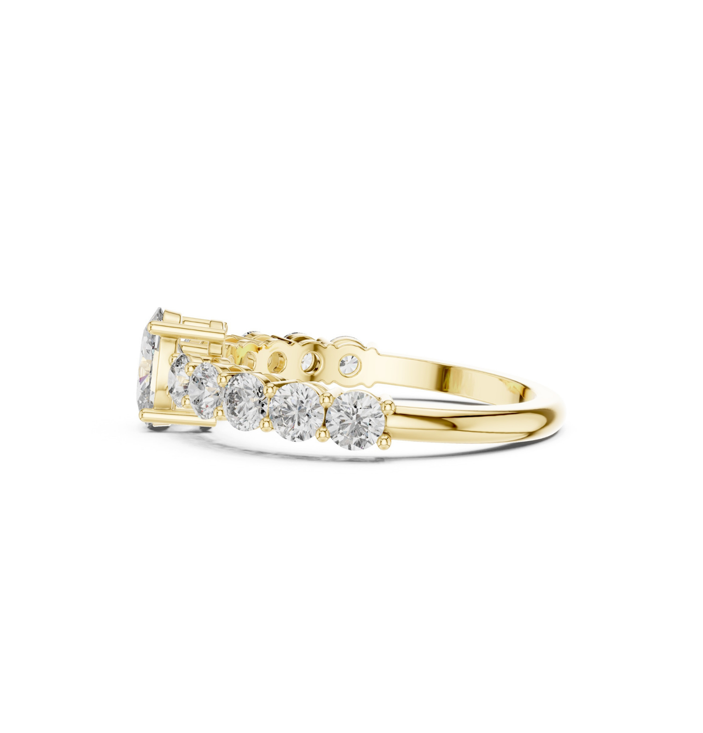 Round / Oval Cut Diamond Pink Gold 14 K Ring For Wommen |pure carat