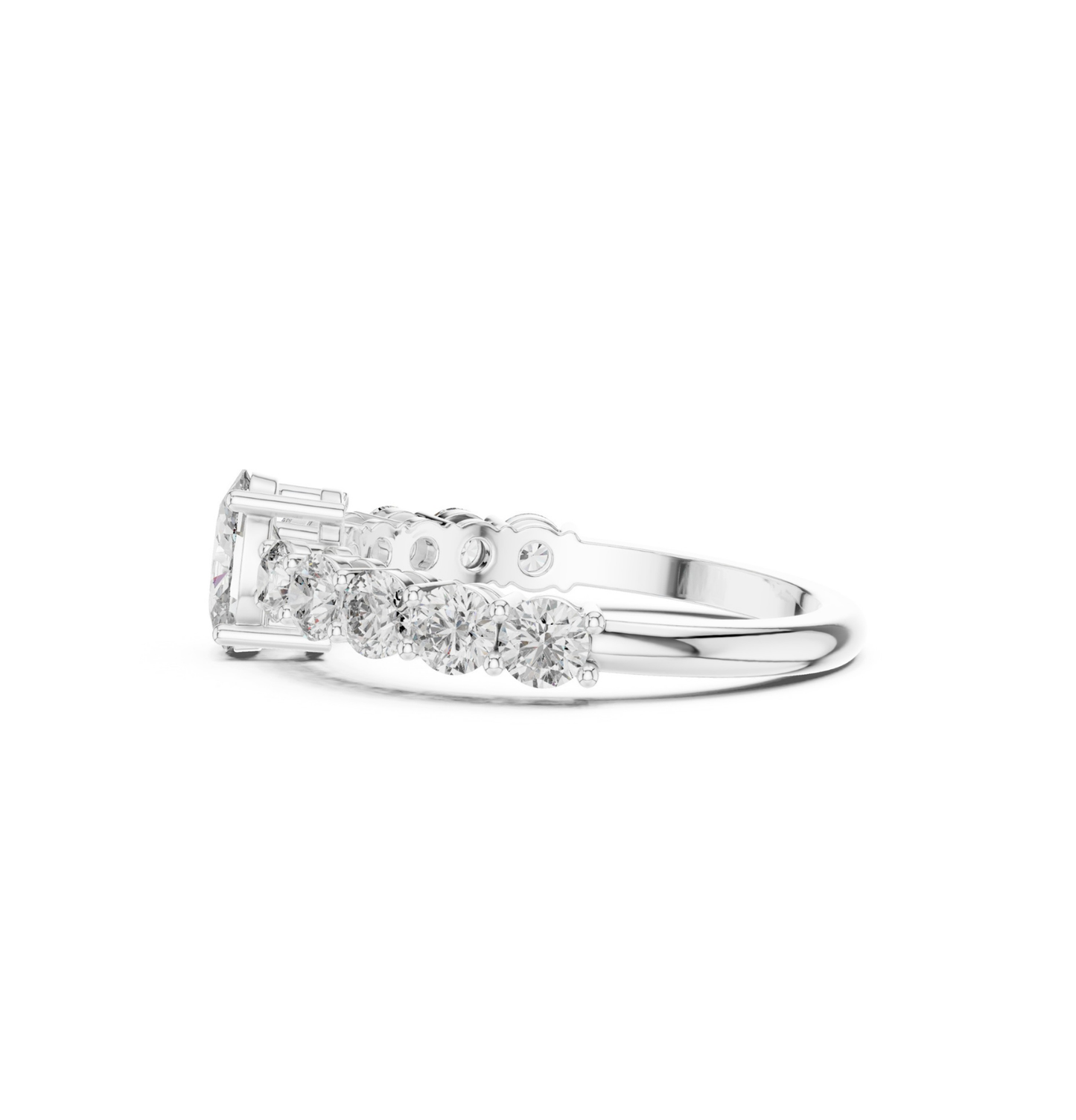 Round / Oval Cut Diamond Pink Gold 14 K Ring For Wommen |pure carat