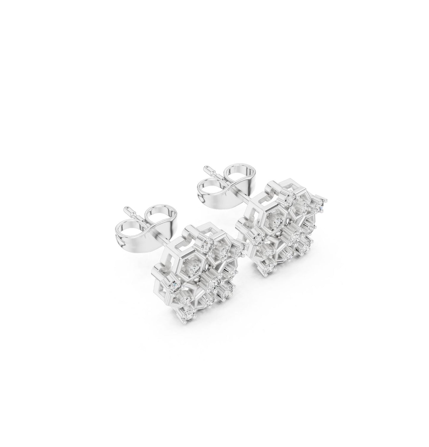 Round Cut Diamond Yellow Gold 14 K Earring For Wommen |pure carat