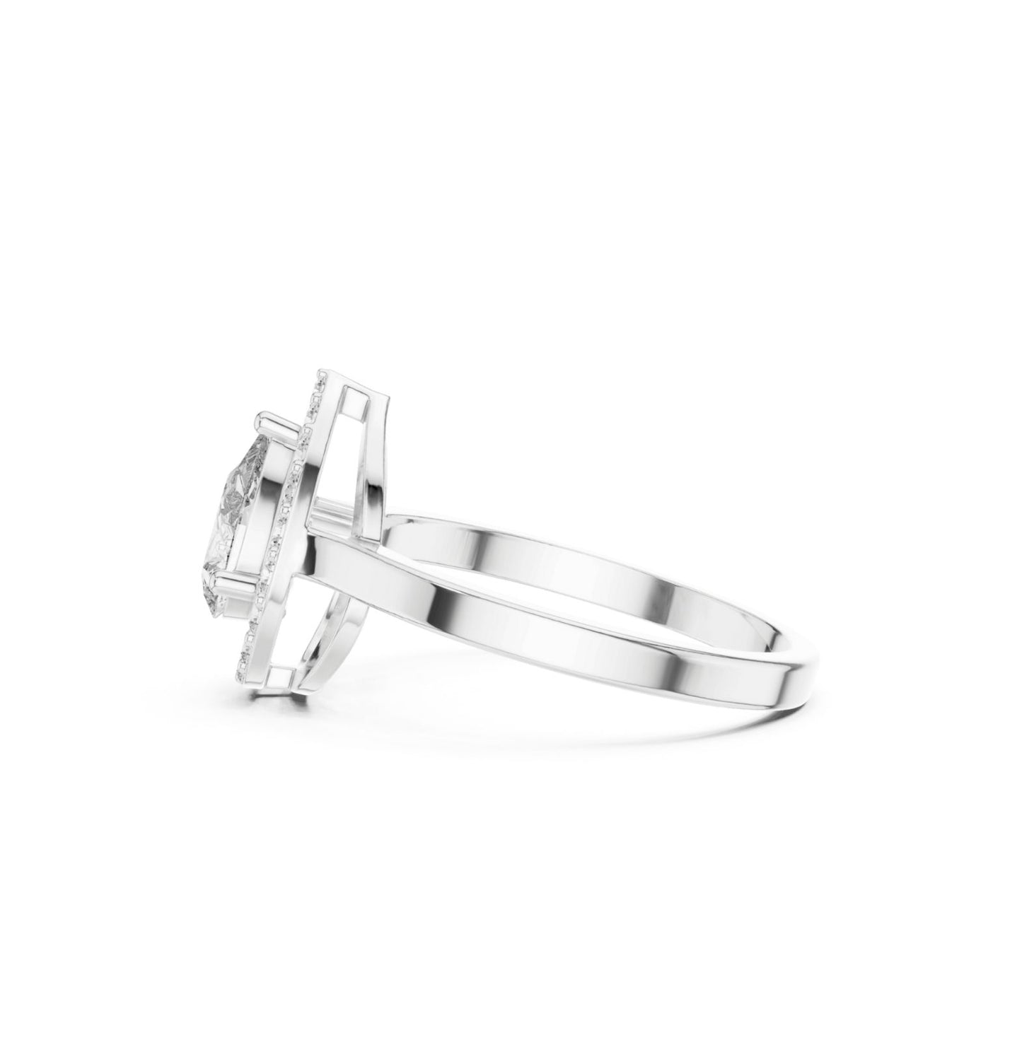 Round / PRS Cut Diamond Rose Gold 14 K Ring For Wommen |pure carat