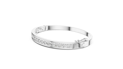 18K Yellow Gold Round Lab-Grown Diamond Bracelet for Women - Everyday Wear - Pure Carat