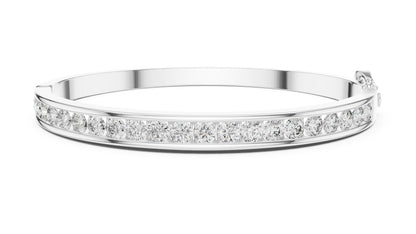 18K Yellow Gold Round Lab-Grown Diamond Bracelet for Women - Everyday Wear - Pure Carat