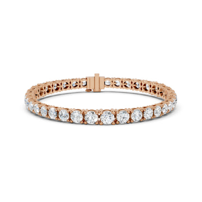 Round Lab-Grown Diamond Bracelet in 14K White Gold - Bridal Jewellery - Pure Carat