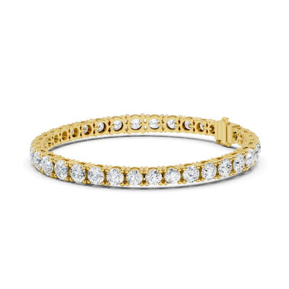 Round Lab-Grown Diamond Bracelet in 14K White Gold - Bridal Jewellery - Pure Carat