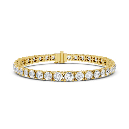 Round Lab-Grown Diamond Bracelet in 14K White Gold - Bridal Jewellery - Pure Carat