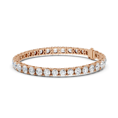 Round Lab-Grown Diamond Bracelet in 14K White Gold - Bridal Jewellery - Pure Carat