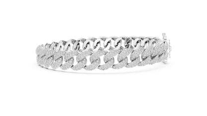Women's Wedding Diamond Bracelet - Round Lab-Grown Stone in 18K Yellow Gold - Pure Carat