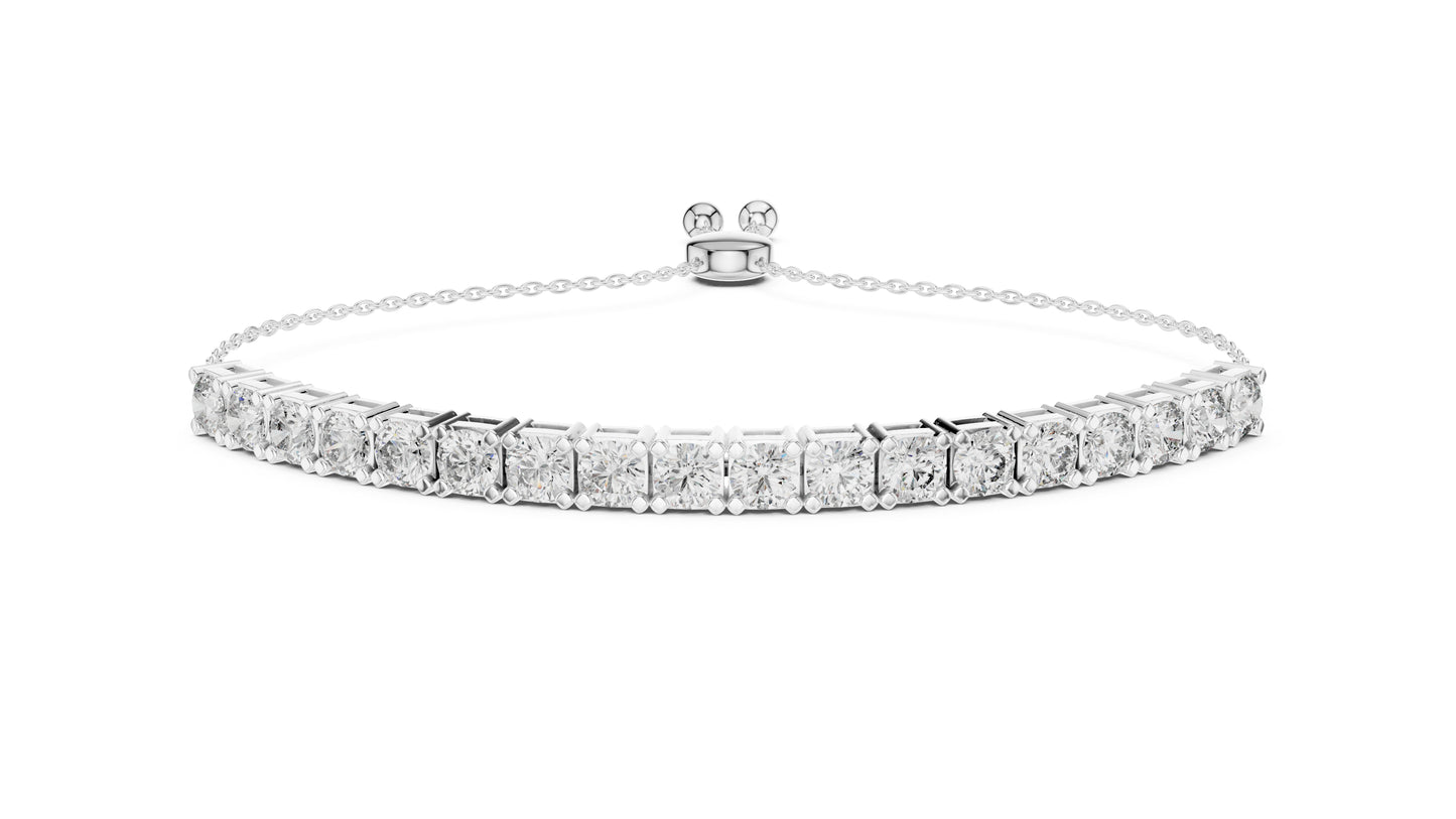 Women’s Party Wear Bracelet in 14K Yellow Gold with Round Lab-Grown Diamonds - Pure Carat