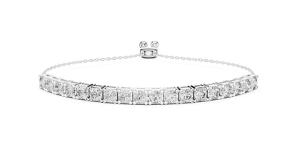 Women’s Party Wear Bracelet in 14K Yellow Gold with Round Lab-Grown Diamonds - Pure Carat