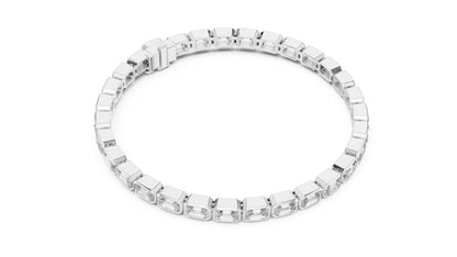 Emerald Lab-Grown Diamond Bracelet in 14K White Gold - Bridal Jewellery - Pure Carat