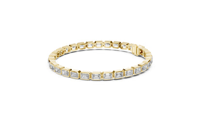 Emerald Lab-Grown Diamond Bracelet in 14K White Gold - Bridal Jewellery - Pure Carat
