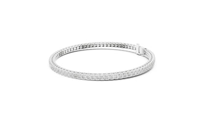 14K Rose Gold Princess Cut Lab-Grown Diamond Bracelet for Women – Office Wear - Pure Carat