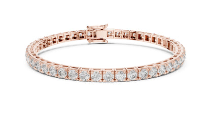 14k Yellow Gold Round Lab-Grown Diamond Office Wear Bracelet for Women | Pure Carat