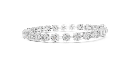 14k Yellow Gold Round Lab-Grown Diamond Office Wear Bracelet for Women | Pure Carat