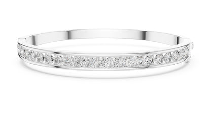 18k Yellow Gold Round Lab-Grown Diamond Party Wear Bracelet for Women | Pure Carat
