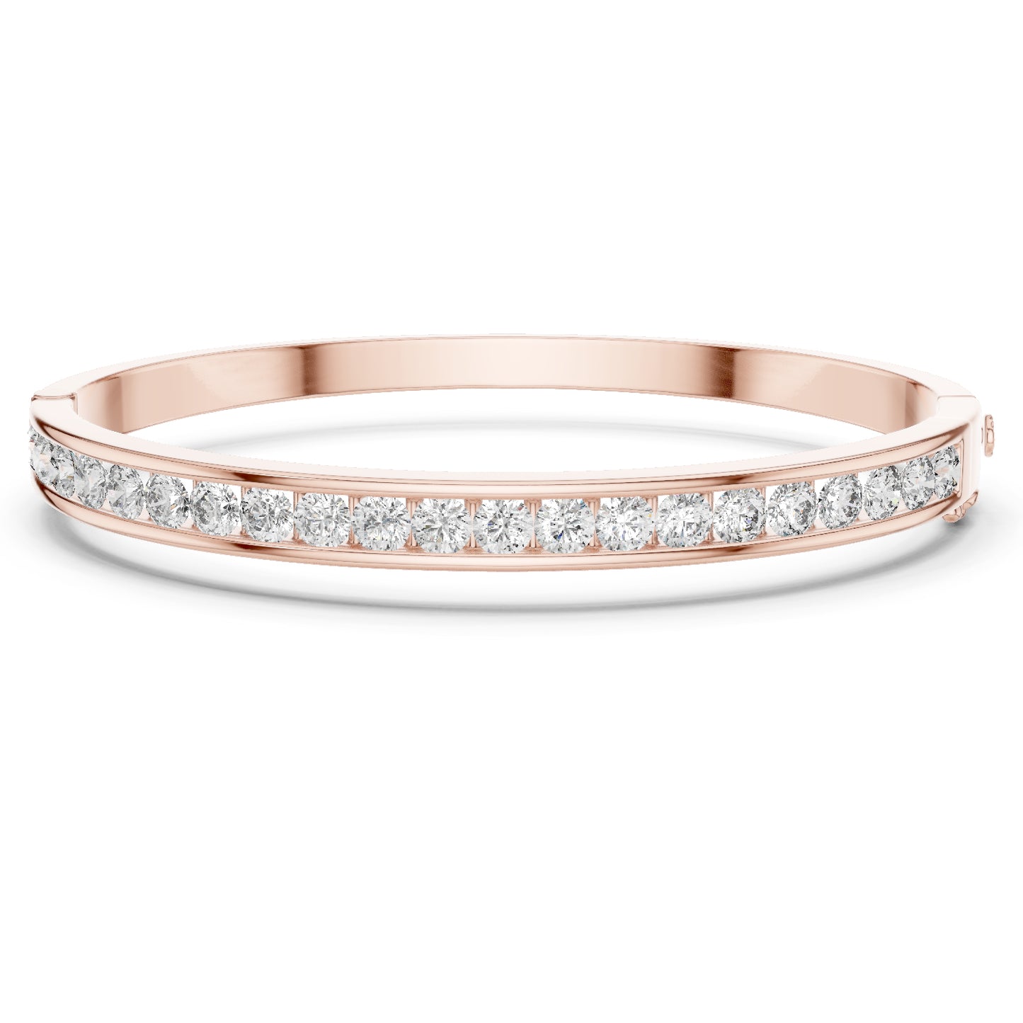 18k Yellow Gold Round Lab-Grown Diamond Party Wear Bracelet for Women | Pure Carat