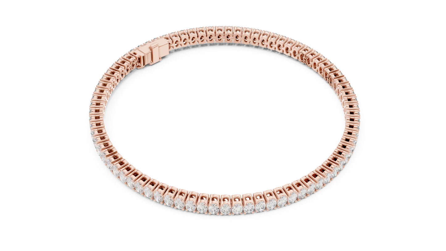 14k Yellow Gold Oval Lab-Grown Diamond Office Wear Bracelet for Women | Pure Carat