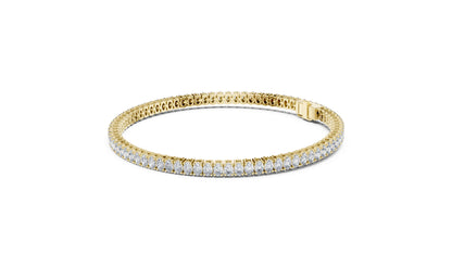 14k Yellow Gold Oval Lab-Grown Diamond Office Wear Bracelet for Women | Pure Carat