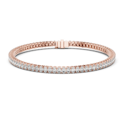 14k Yellow Gold Oval Lab-Grown Diamond Office Wear Bracelet for Women | Pure Carat