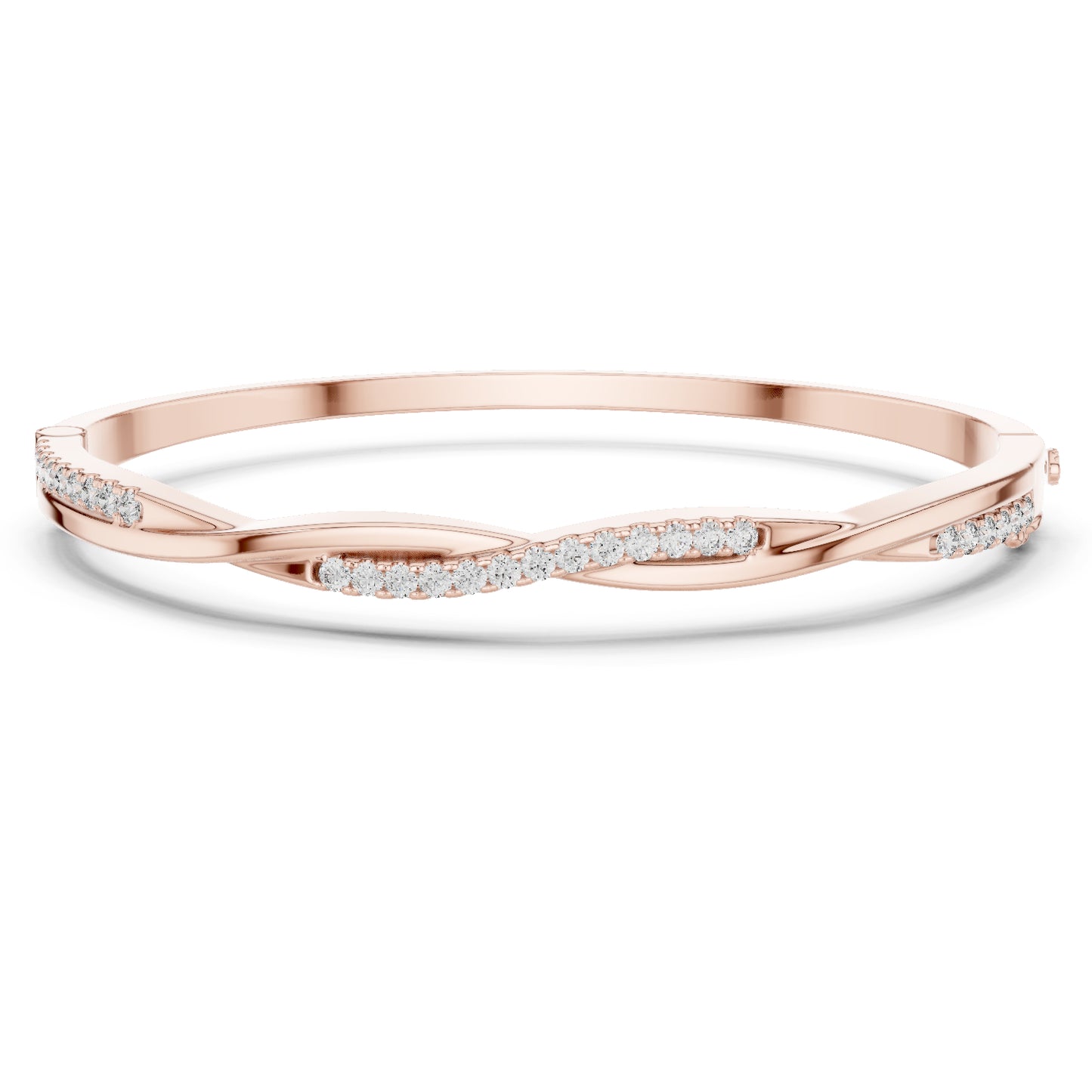 18k Yellow Gold Round Lab-Grown Diamond Wedding Bracelet for Women | Pure Carat