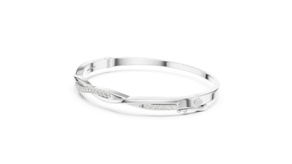 18k Yellow Gold Round Lab-Grown Diamond Wedding Bracelet for Women | Pure Carat