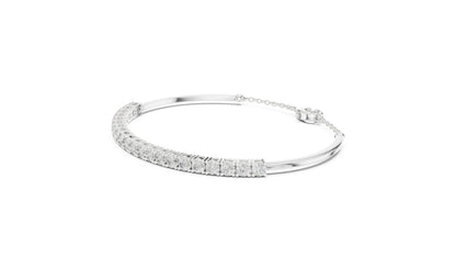 14k Rose Gold Round Lab-Grown Diamond Everyday Wear Bracelet for Women | Pure Carat