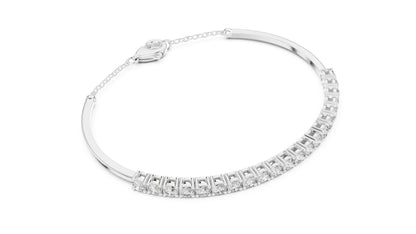 14k Rose Gold Round Lab-Grown Diamond Everyday Wear Bracelet for Women | Pure Carat