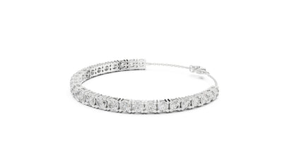 14k Yellow Gold Round Lab-Grown Diamond Bridal Bracelet for Women | Pure Carat