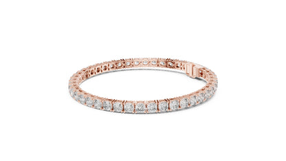 14k Yellow Gold Heart/Emerald/Oval/Pear Lab-Grown Diamond Party Wear Bracelet | Pure Carat