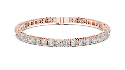 14k Yellow Gold Heart/Emerald/Oval/Pear Lab-Grown Diamond Party Wear Bracelet | Pure Carat