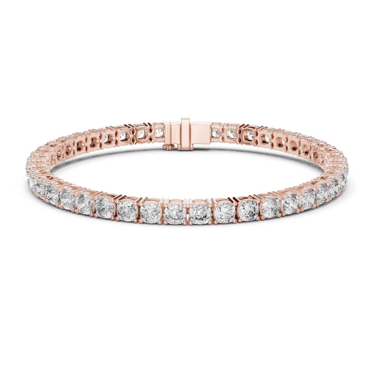 14k Yellow Gold Heart/Emerald/Oval/Pear Lab-Grown Diamond Party Wear Bracelet | Pure Carat