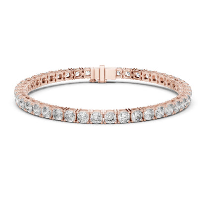 14k Yellow Gold Heart/Emerald/Oval/Pear Lab-Grown Diamond Party Wear Bracelet | Pure Carat