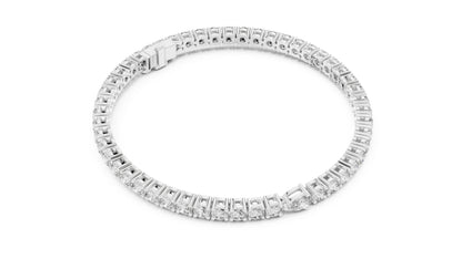 18k Yellow Gold Pear/Round Lab-Grown Diamond Engagement Bracelet for Women | Pure Carat