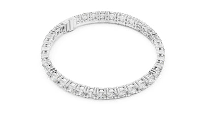 14k Rose Gold Round Lab-Grown Diamond Everyday Wear Bracelet for Women | Pure Carat