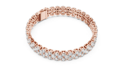 18k White Gold Marquise Lab-Grown Diamond Bridal Bracelet for Women | Pure Carat
