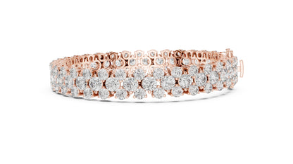 18k White Gold Marquise Lab-Grown Diamond Bridal Bracelet for Women | Pure Carat