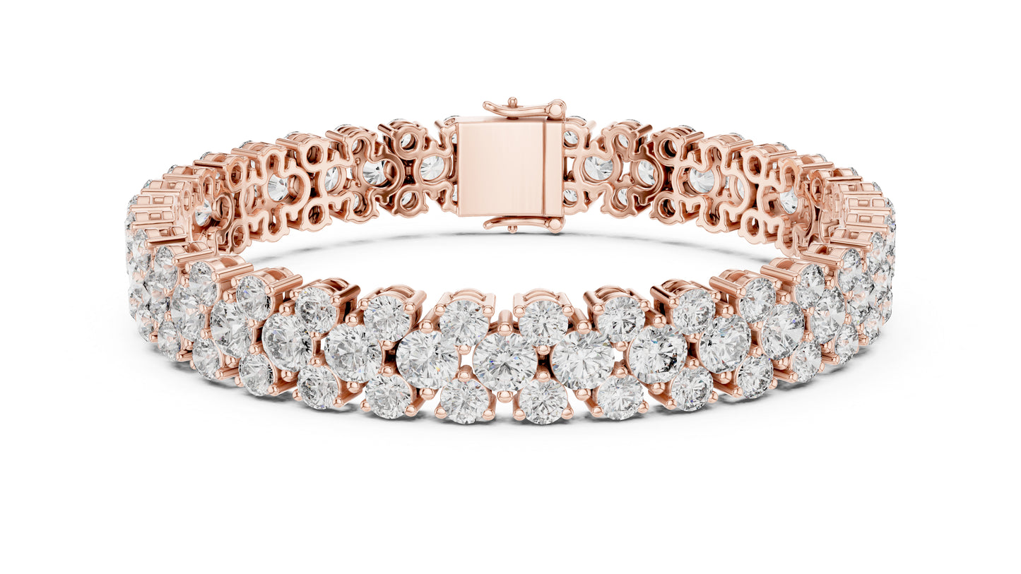 18k White Gold Marquise Lab-Grown Diamond Bridal Bracelet for Women | Pure Carat