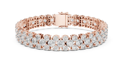 18k White Gold Marquise Lab-Grown Diamond Bridal Bracelet for Women | Pure Carat