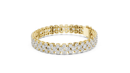 18k White Gold Marquise Lab-Grown Diamond Bridal Bracelet for Women | Pure Carat