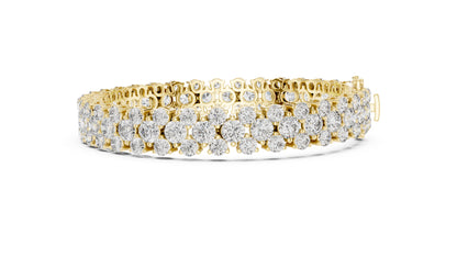18k White Gold Marquise Lab-Grown Diamond Bridal Bracelet for Women | Pure Carat