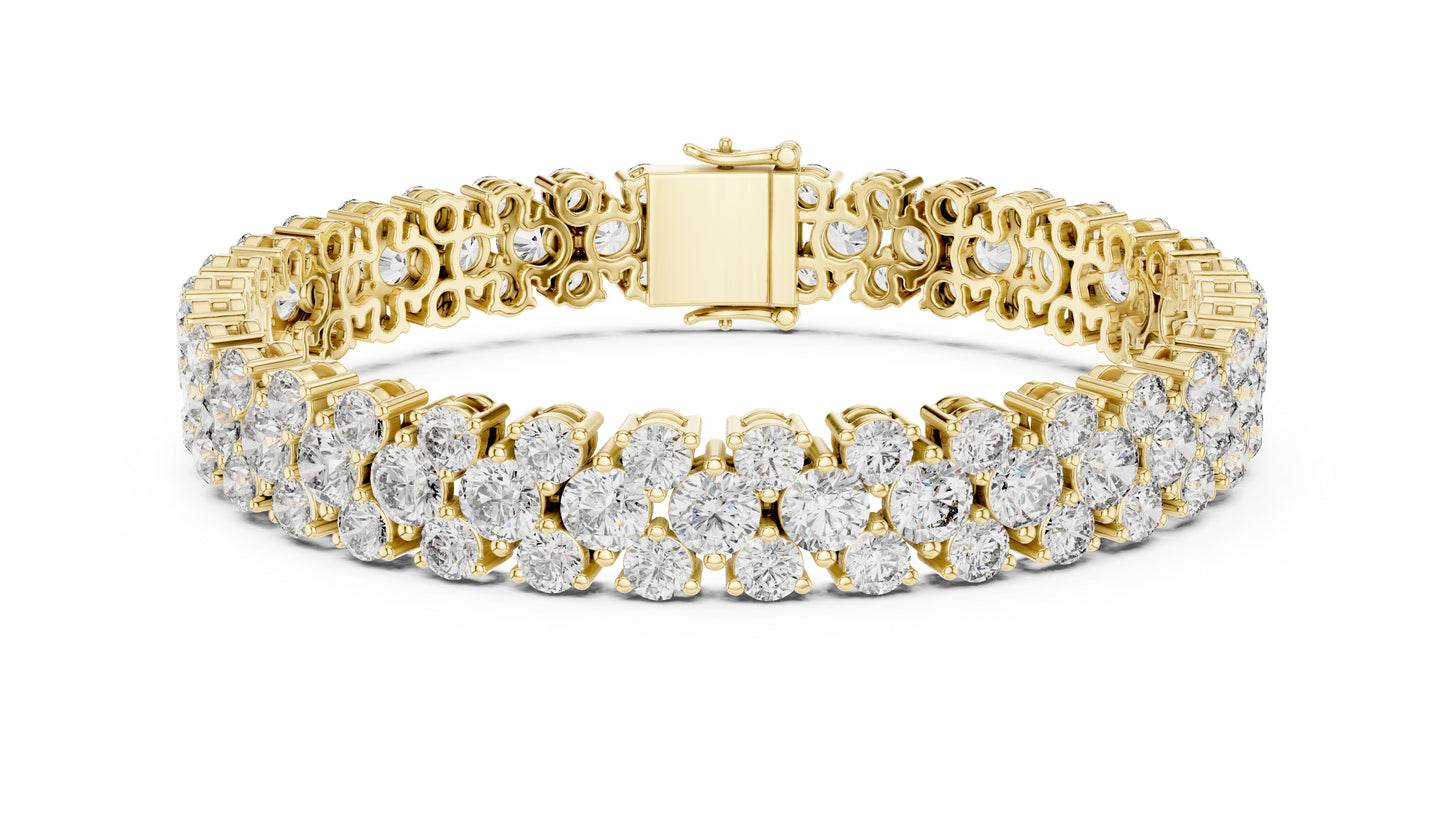 18k White Gold Marquise Lab-Grown Diamond Bridal Bracelet for Women | Pure Carat