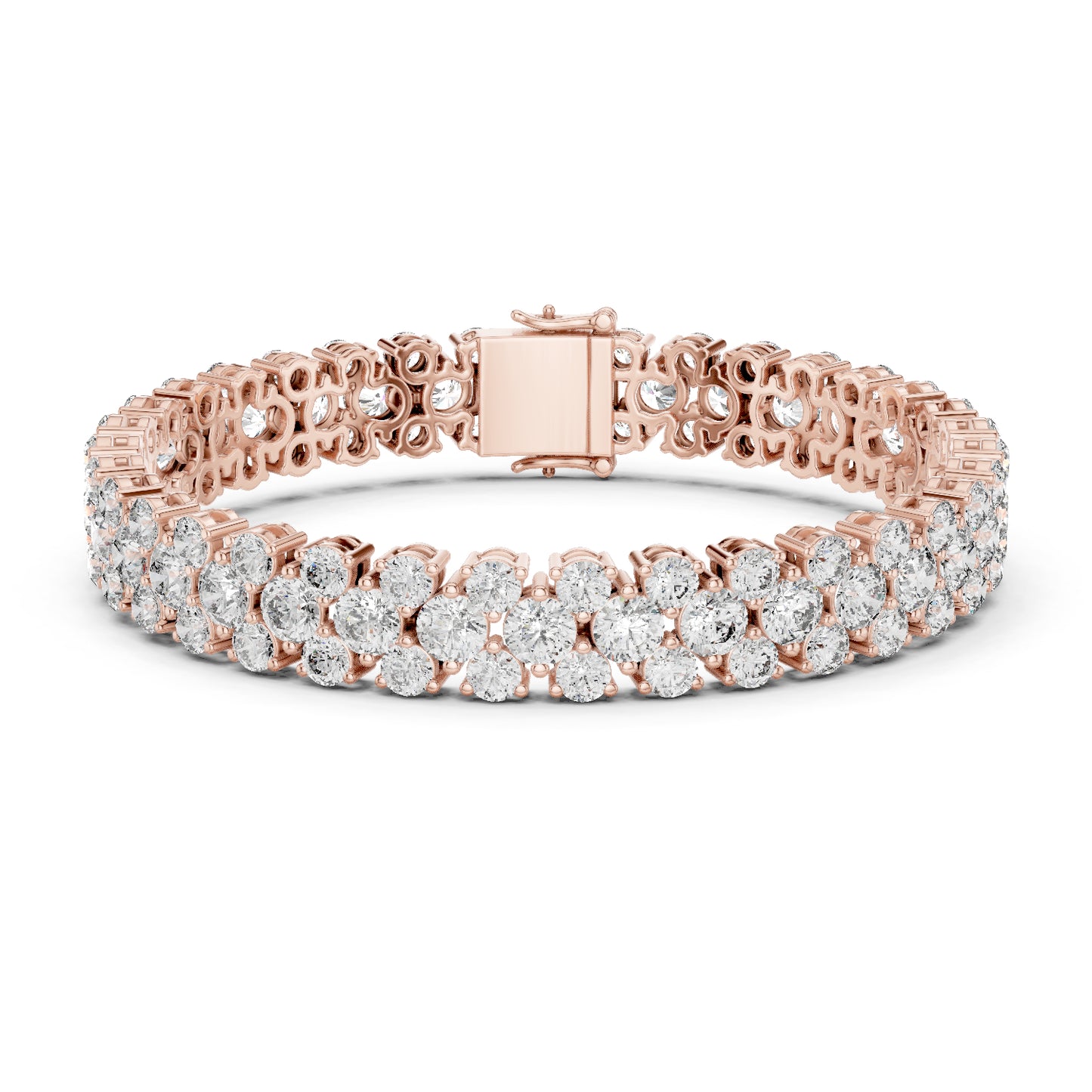 18k White Gold Marquise Lab-Grown Diamond Bridal Bracelet for Women | Pure Carat