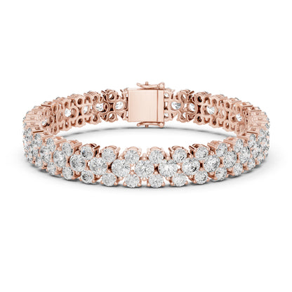 18k White Gold Marquise Lab-Grown Diamond Bridal Bracelet for Women | Pure Carat