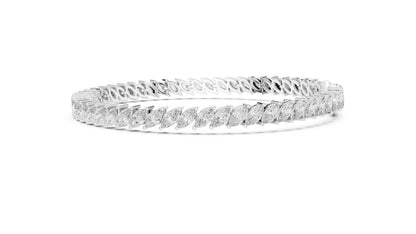 14k Yellow Gold Round Lab-Grown Diamond Office Wear Bracelet for Women | Pure Carat