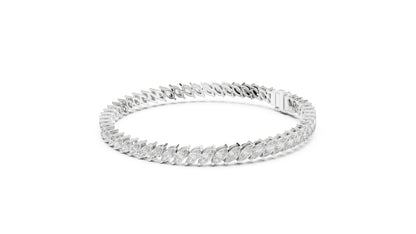 14k Yellow Gold Round Lab-Grown Diamond Office Wear Bracelet for Women | Pure Carat