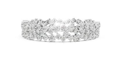 18k Yellow Gold Pear/Oval/Marquise/Emerald Lab-Grown Diamond Anniversary Bracelet | Pure Carat