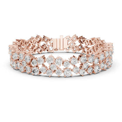 18k Yellow Gold Pear/Oval/Marquise/Emerald Lab-Grown Diamond Anniversary Bracelet | Pure Carat