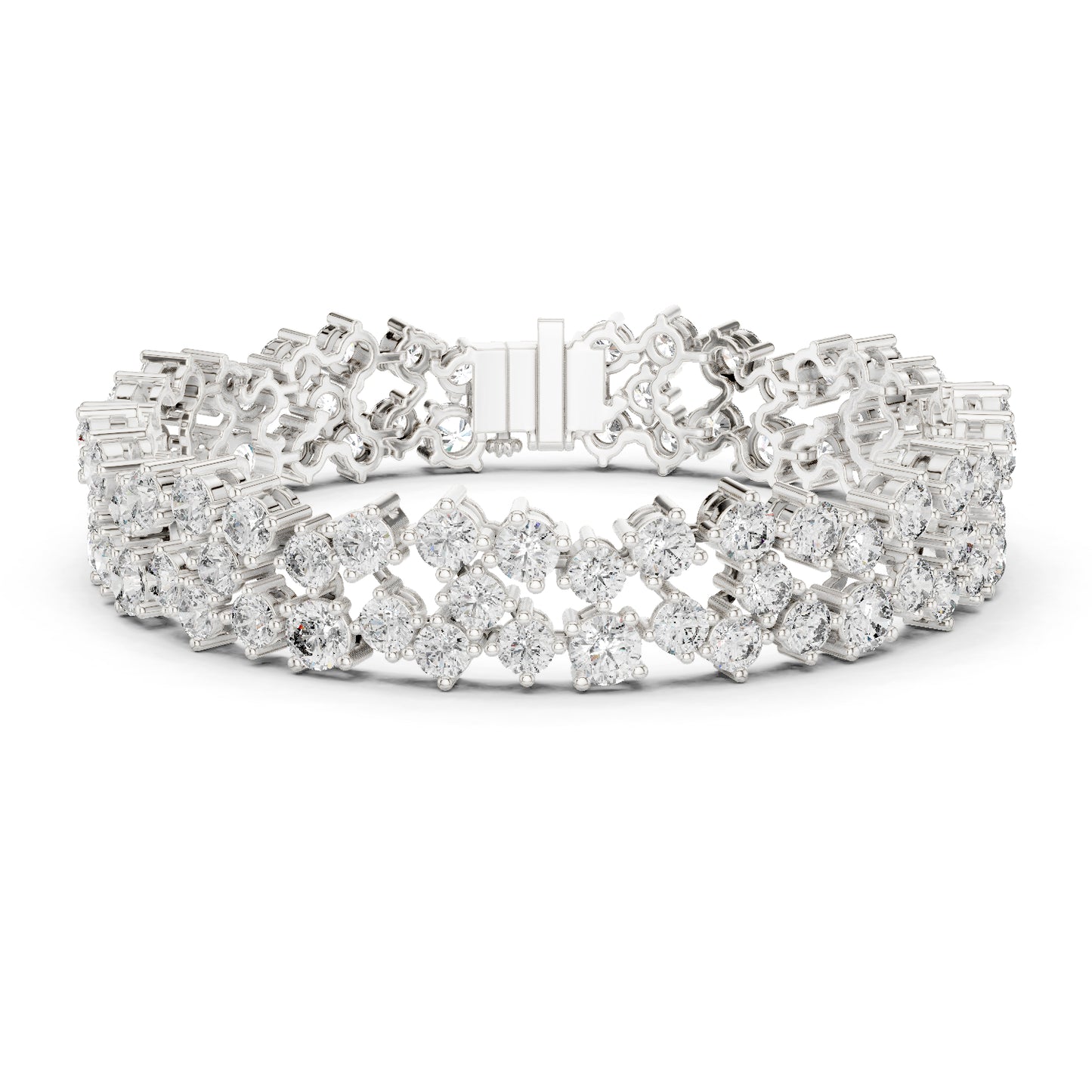 18k Yellow Gold Pear/Oval/Marquise/Emerald Lab-Grown Diamond Anniversary Bracelet | Pure Carat