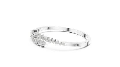 18k Rose Gold Round Lab-Grown Diamond Bridal Bracelet for Women | Pure Carat